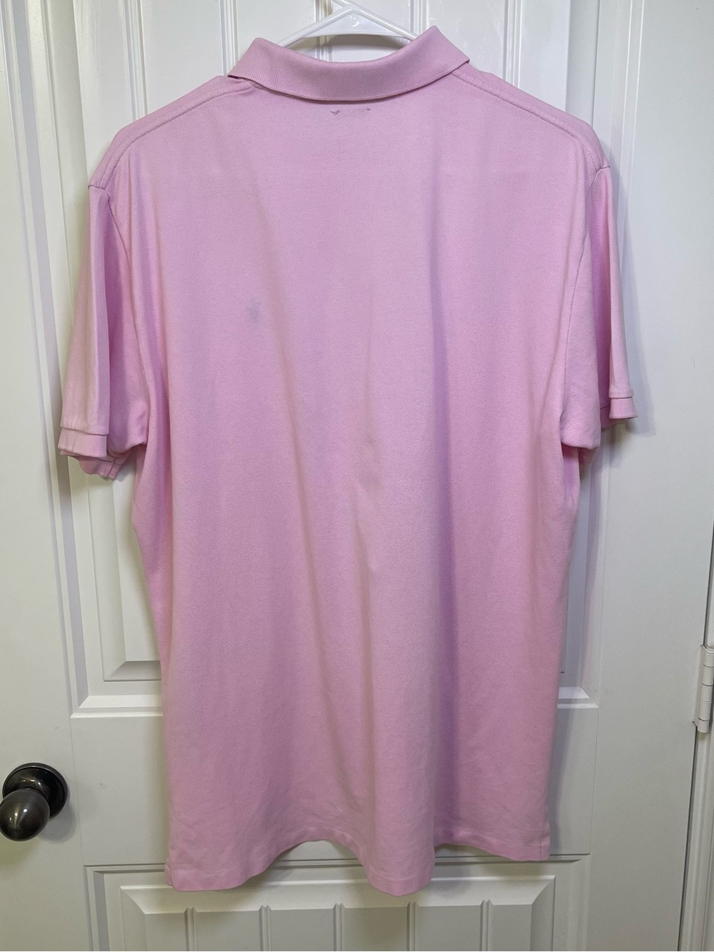 Polo Ralph Lauren Classic Fit Pink Pique Short Sleeve Polo Men's Large Blue Pony - Picture 3 of 7